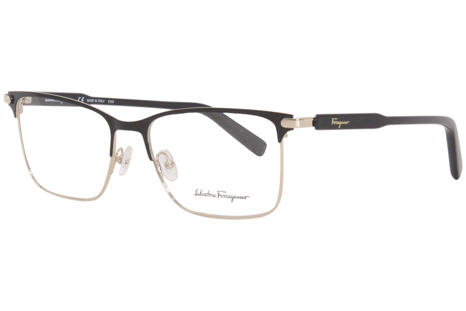 Salvatore Ferragamo Eyeglasses Men's SF2179 718 Shiny Gold