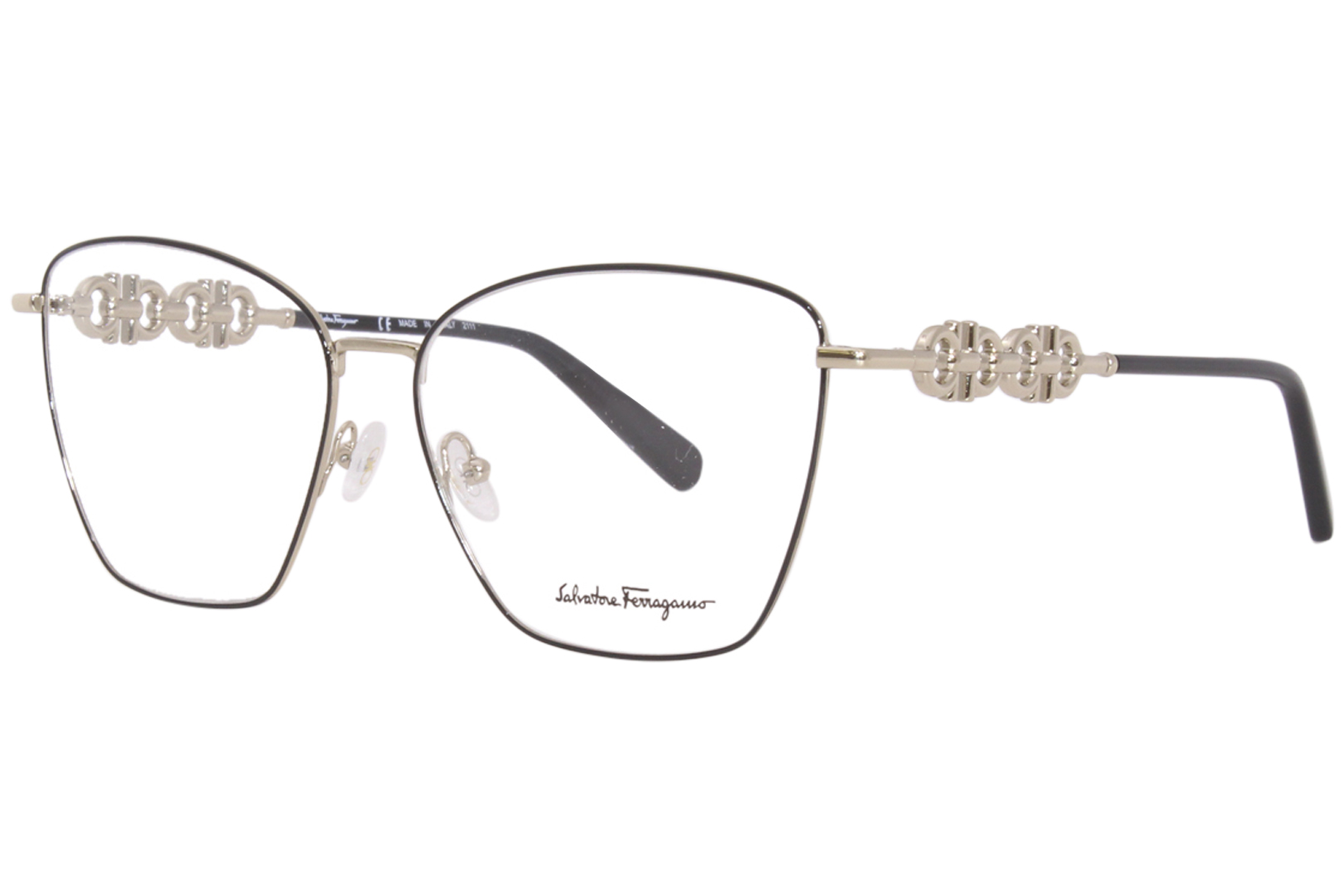 Salvatore Ferragamo SF2217 703 Eyeglasses Women's Gold/Black