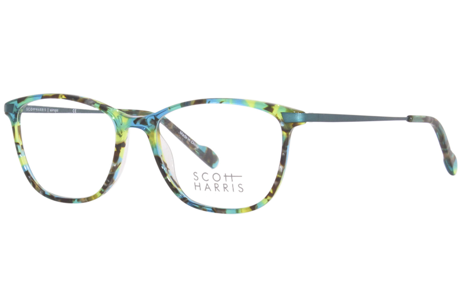 Scott Harris SH-742 C2 Eyeglasses Women's Emerald Tortoise Full Rim 49 ...