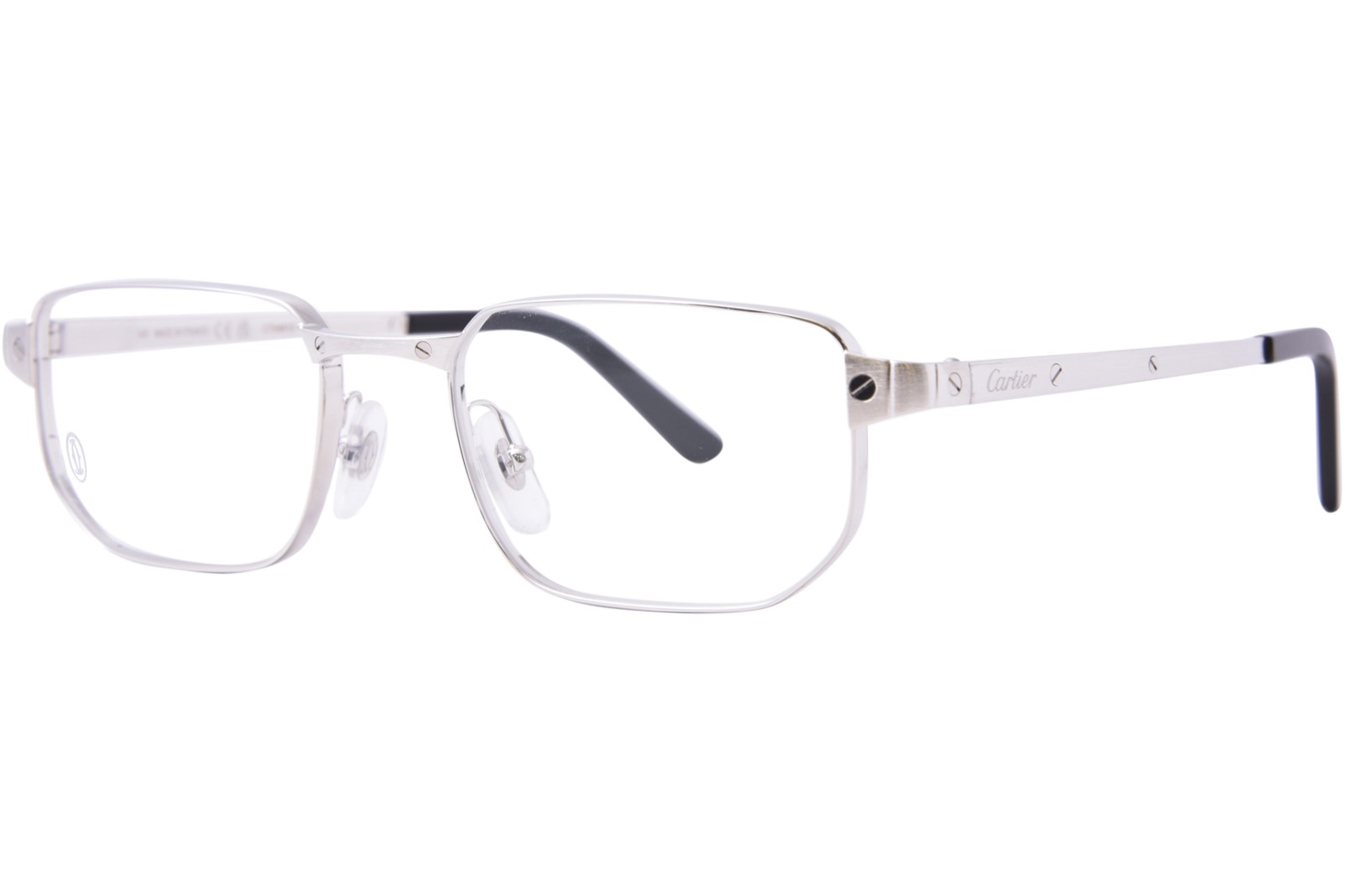 Cartier CT0481O 002 Eyeglasses Men's Silver Full Rim