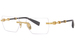 Balmain Pierre BPX-150 Eyeglasses Rimless Rectangle Shape - Black/Gold