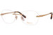 Chopard VCHD80S Eyeglasses Women's Rimless Oval Optical Frame - Rose Gold - 08FC
