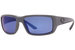 Costa Del Mar Polarized Fantail 06S9006 Sunglasses Men's Rectangle Shape - 98 Matte Grey/Polarized Blue Mirror 580P - 25
