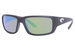 Costa Del Mar Polarized Fantail 06S9006 Sunglasses Men's Rectangle Shape - Black/580G Green Mirrored
