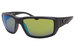 Costa Del Mar Polarized Fantail 06S9006 Sunglasses Men's Rectangle Shape - Blackout-Black Logo/Polar. Green Mirror 580p - 01