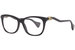 Gucci GG1012O Eyeglasses Frame Women's Full Rim Cat Eye - Black/Gold Logo - 001