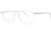 Lafont Reedition Women's Eyeglasses Socrate Full Rim Optical Frame - Crystal/Transparent-001