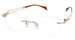Line Art XL2162 Eyeglasses Women's Rimless Cat Eye