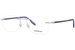 Mont Blanc MB0185O Eyeglasses Men's Rimless Rectangle Shape - Blue-002