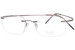 Pure Airlock Element 203 Eyeglasses Rimless Square Shape - Gunmetal-033