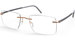 Silhouette Titan Wave Chassis 5567 Eyeglasses Rimless - Rosegold Lilac-3530