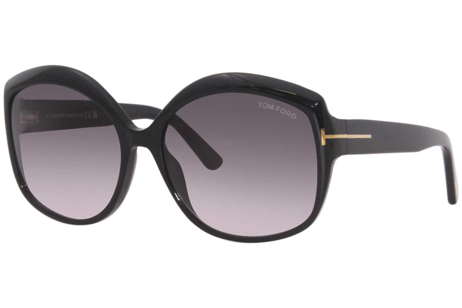 Tom Ford Chiara-02 TF919 01B Sunglasses Women's Black/Gradient Grey ...