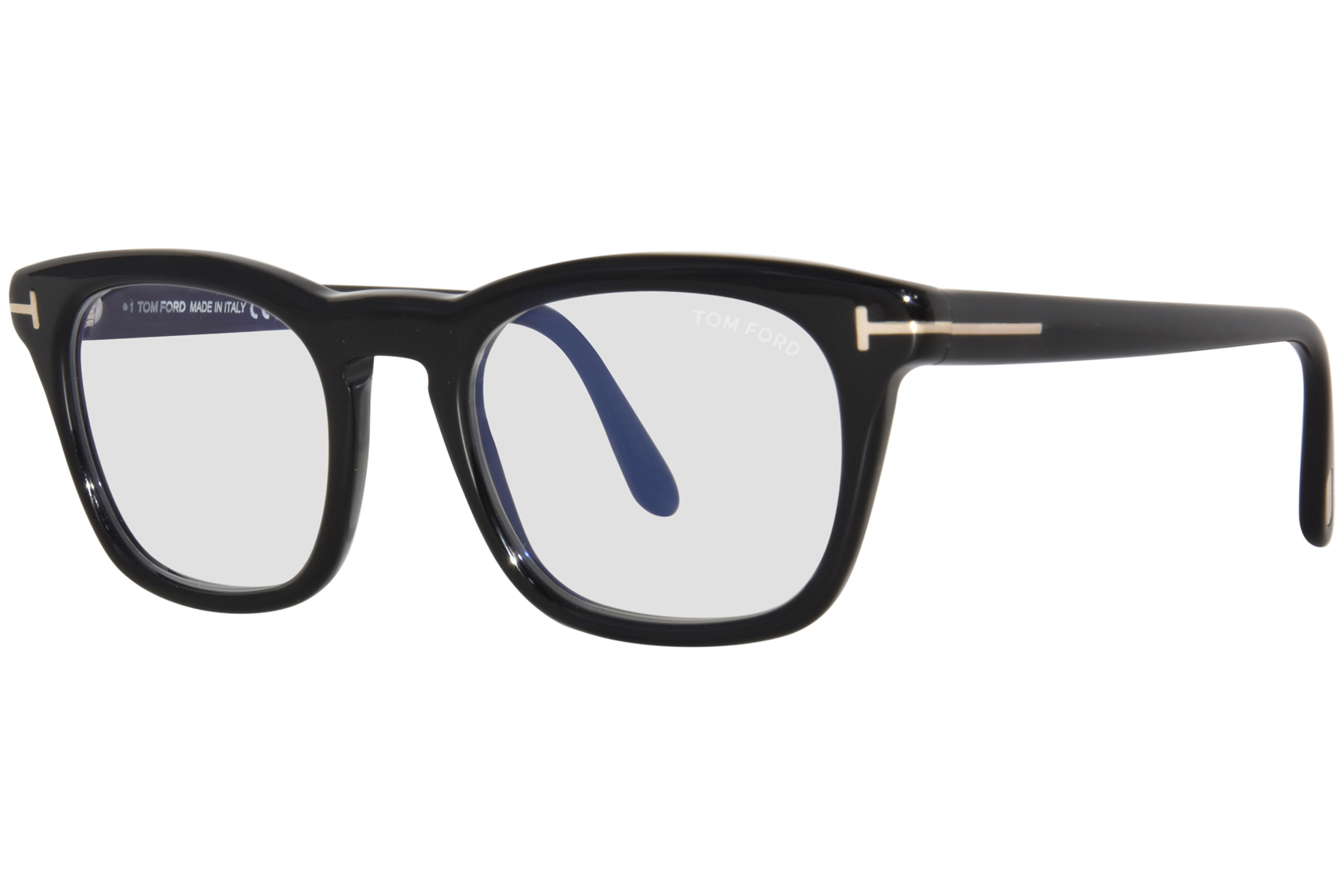Tom Ford TF5870-B 001 Eyeglasses Men's Shiny Black Full Rim Square ...