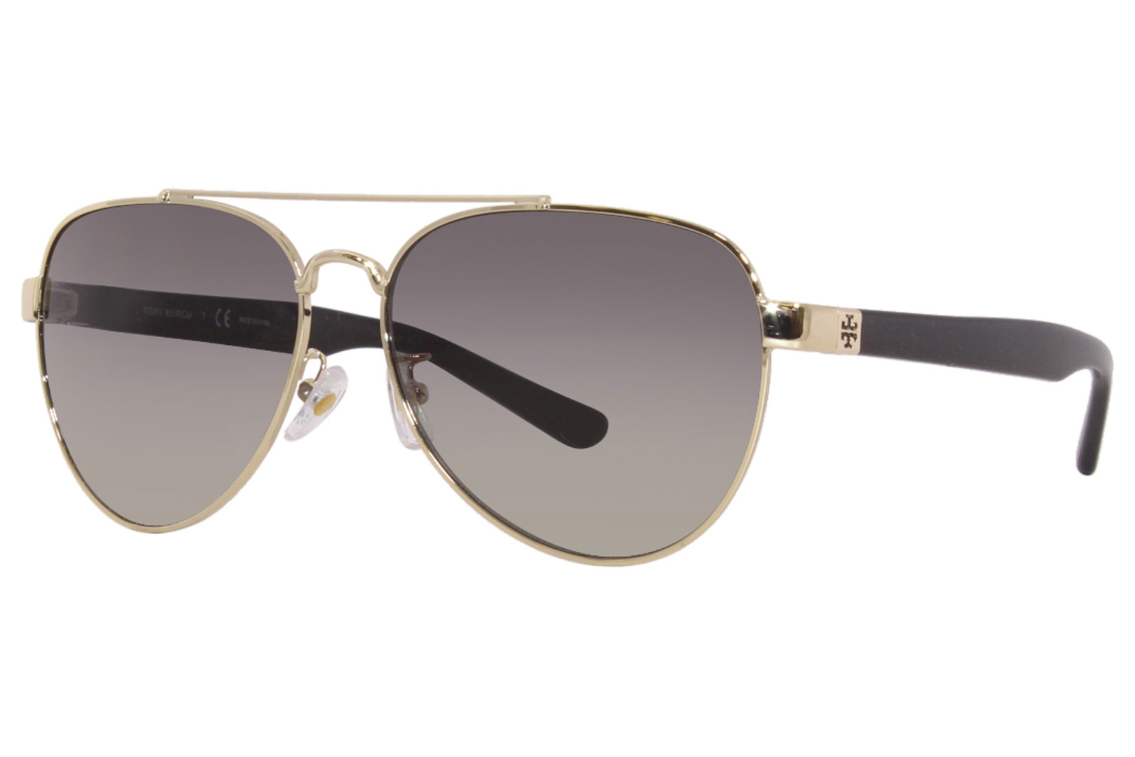 Tory Burch TY6070 327111 Sunglasses Women's Shiny Light Gold Metal  57-14-140 
