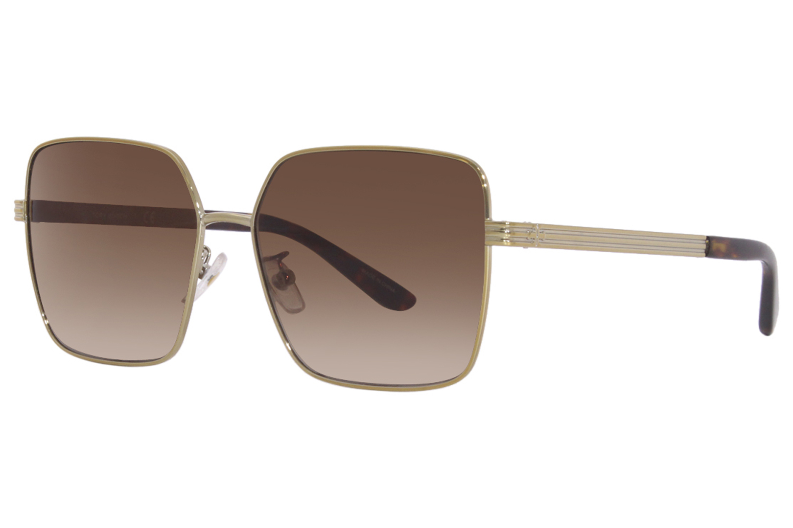 Tory Burch TY6087 327913 Sunglasses Women's Shiny Gold/Brown Gradient  55-15-140 