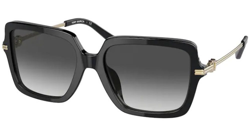 Tory Burch TY7162U 13268G Sunglasses Women's Black/Grey Gradient 54-17-140  