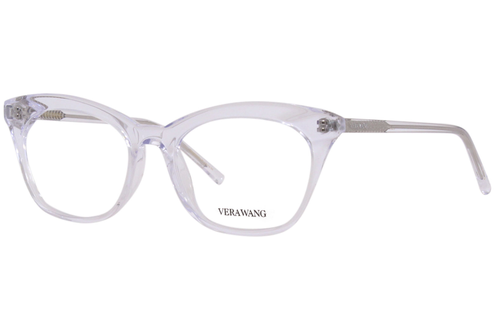 Vera Wang V588 CR Eyeglasses Women s Crystal Full Rim Cat Eye 52 18 135