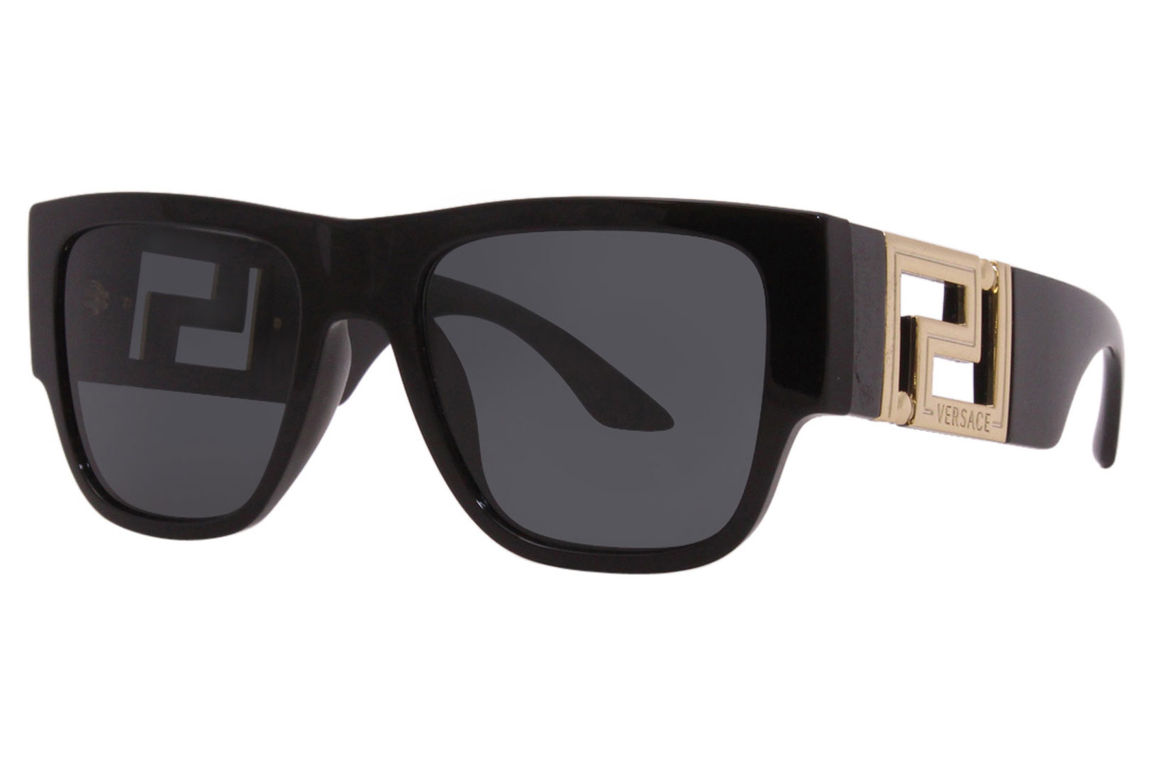 Volcánico móvil Charlotte Bronte Versace Sunglasses Men's 4403 GB1/87 Black/Dark Grey Lenses 57mm |  EyeSpecs.com