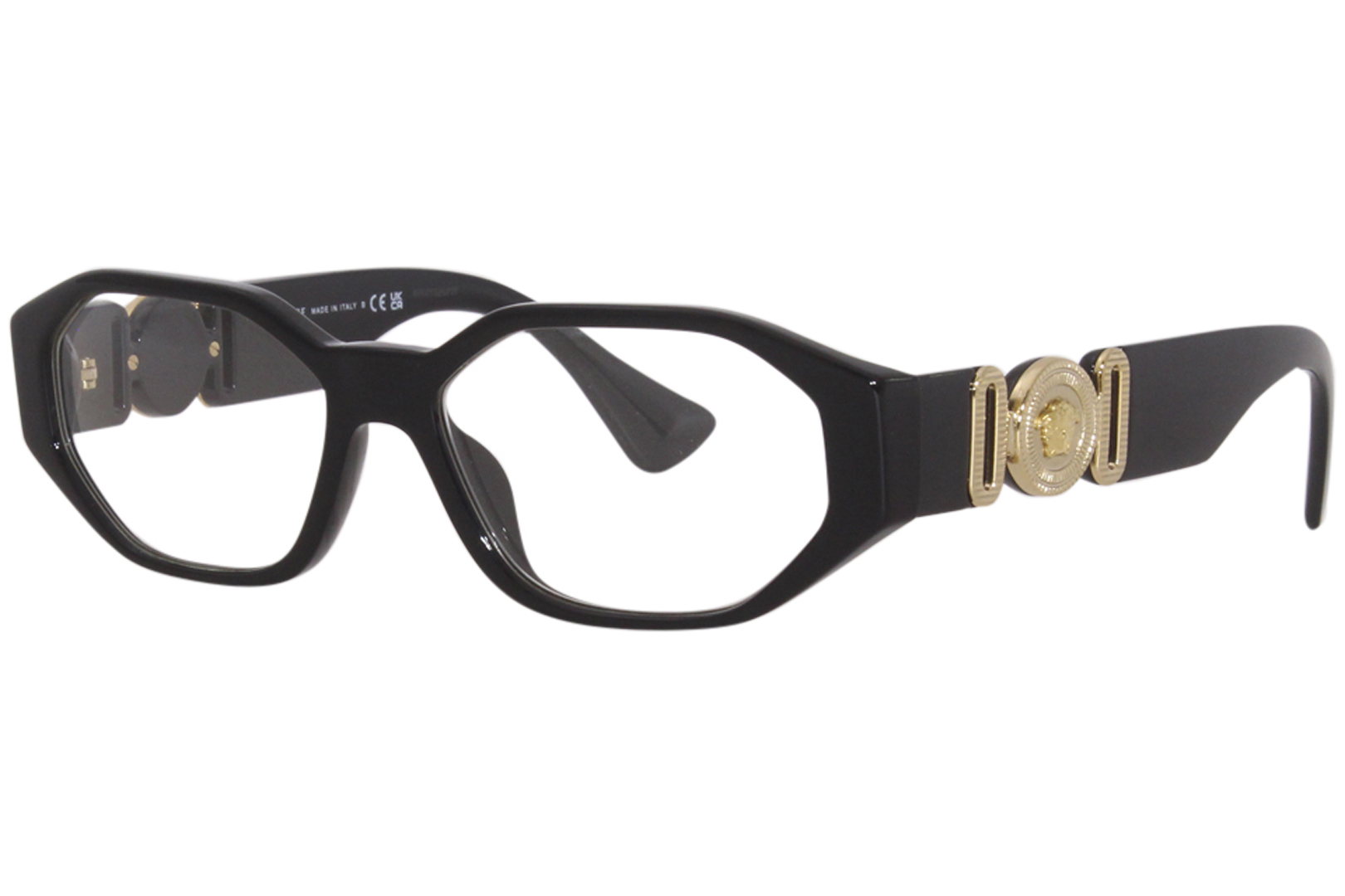 【関税込み】Versace ブラック ラ グレカ トラウザーズ Versace VE3320U GB1 Eyeglasses Black Full Rim Rectangle