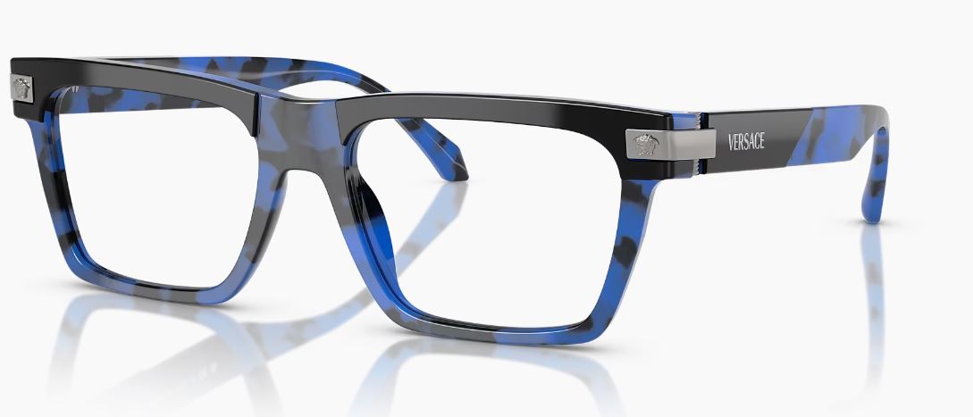 VERSACE 長方形フレムメカネ 0VE3357 5464 Versace Glasses VE3357 5464