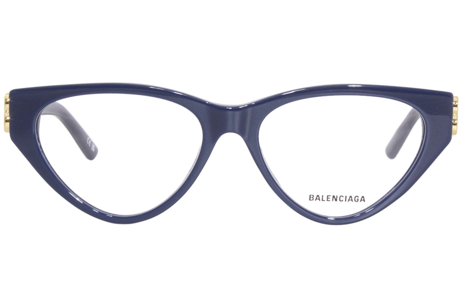Balenciaga BB0172O 004 Eyeglasses Women's Blue Full Rim Cat