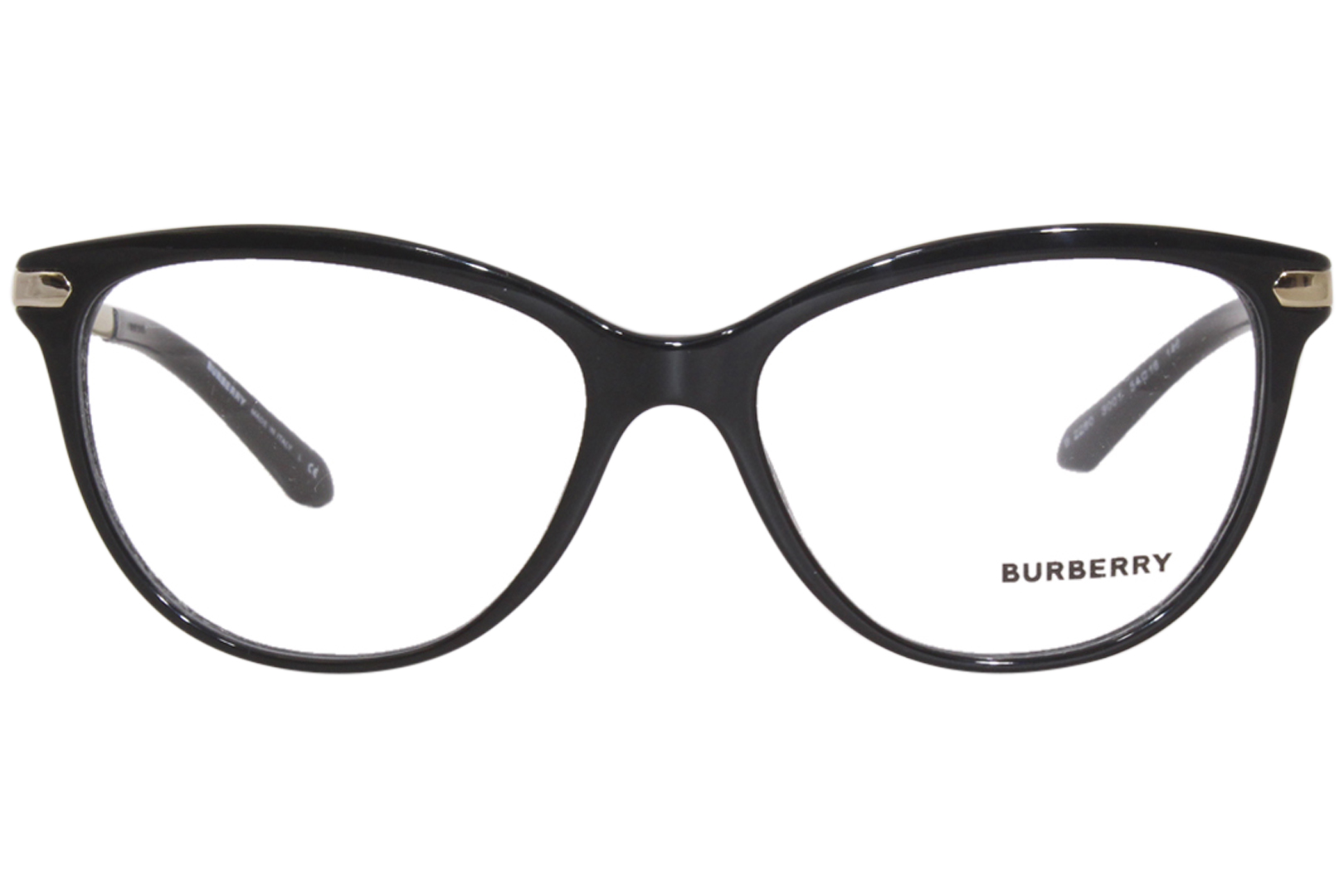 BURBERRY 長方形フレムメカネ BE2422 3001 Burberry BE2280 3001 Eyeglasses Women's Black Full Rim Cat