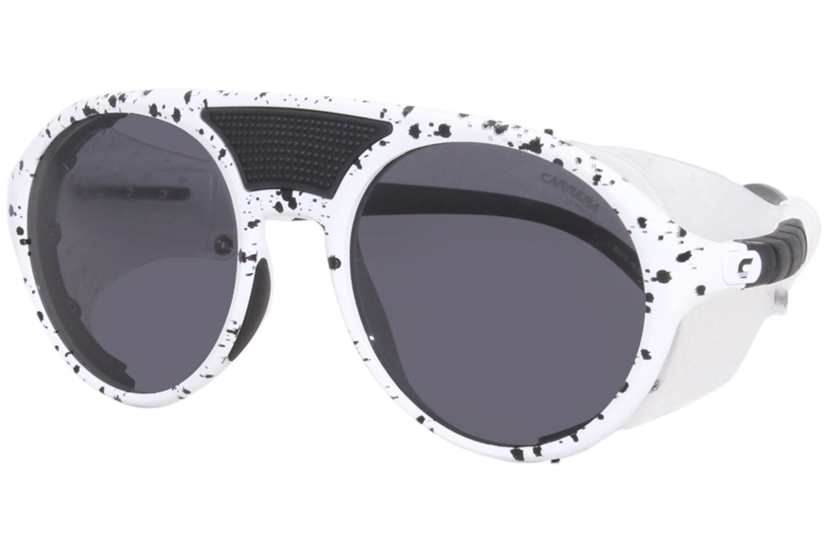 Carrera Hyperfit 19/S Sunglasses Men's White/Black/Grey Wrap Around  57-17-140
