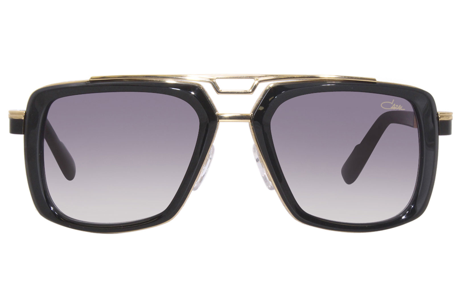 Cazal 9104 001 Sunglasses Men's Black/Gold/Grey Gradient Square Shape ...