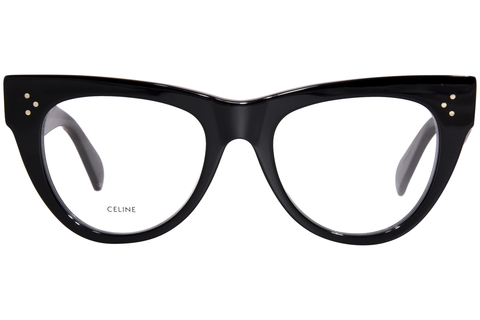 Celine CL5003IN 001 Eyeglasses Women's Shiny Black Full Rim