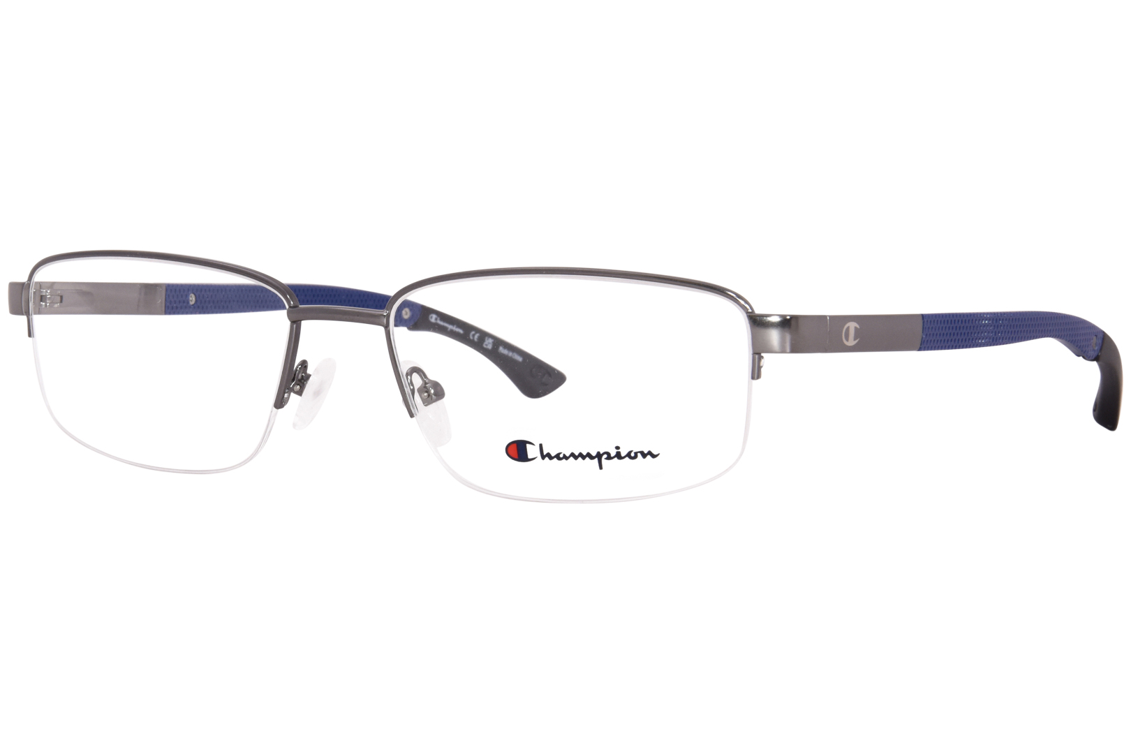 Champion Eyeglasses Men's Triad C03 Matte Gunmetal Semi Rim 59-19-150mm ...