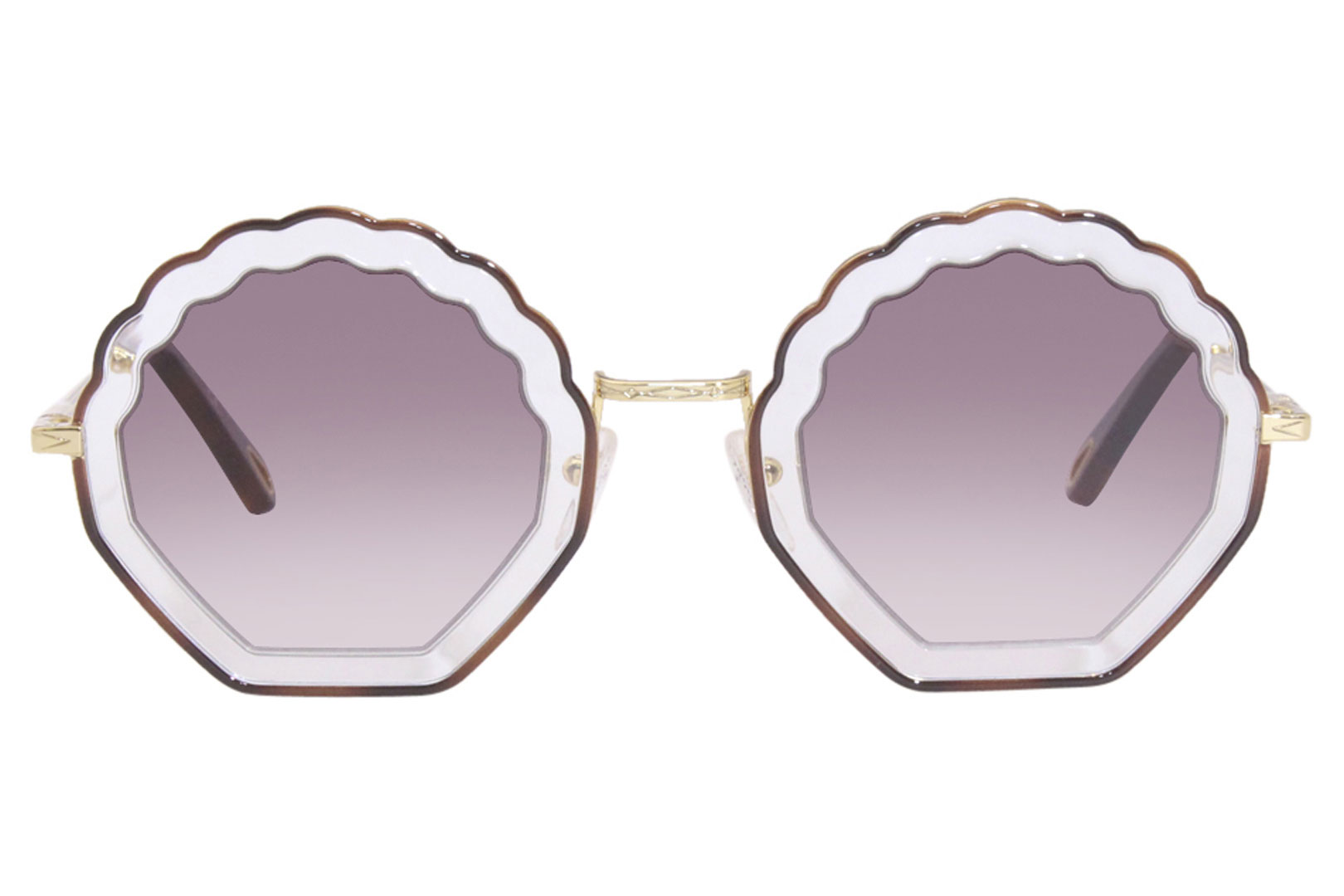 Chloe Sunglasses Women's CE147S 256 Havana/Rose Gold 56-18