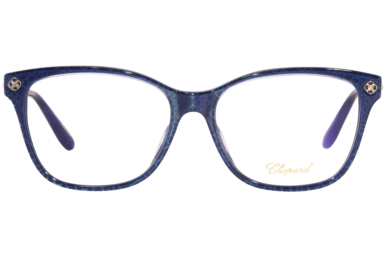 Chopard VCH352S 0Q66 Eyeglasses Women's Blue Fantasy Full