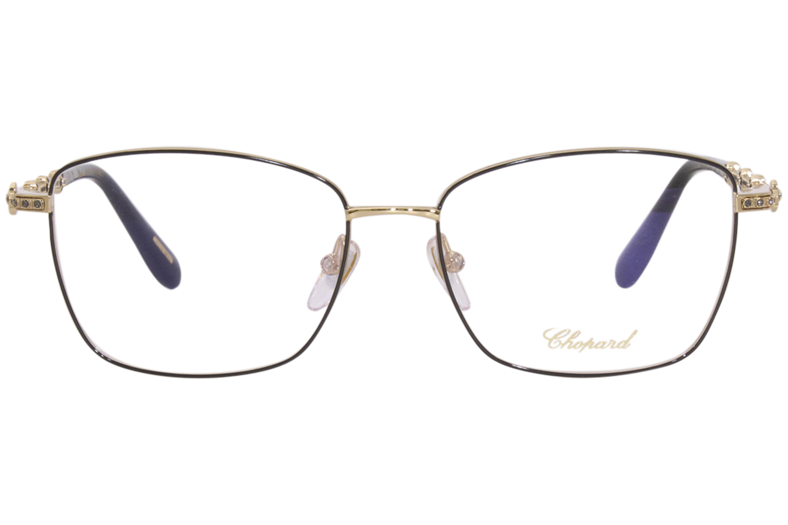 Chopard VCHG65S 0301 Eyeglasses Women's Rose Gold/Black Full Rim 55-16 ...