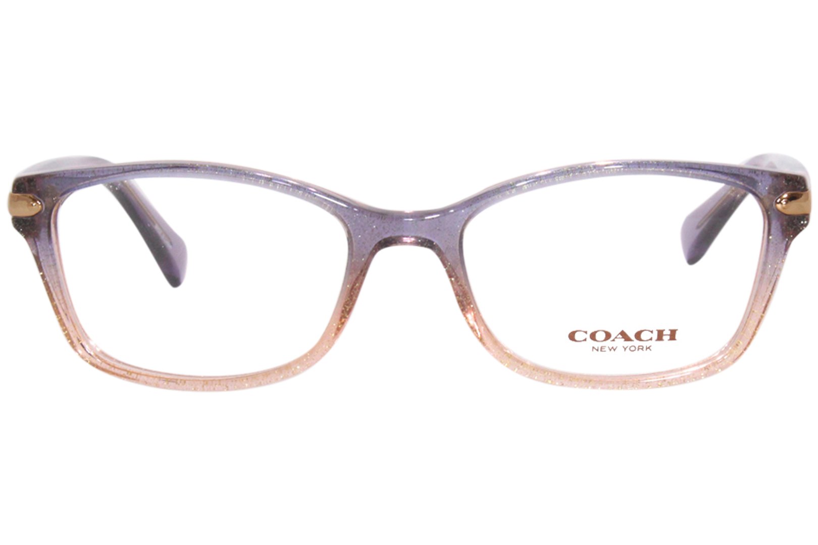 Coach HC6065 5554 Eyeglasses Women's Violet Peach Gradient