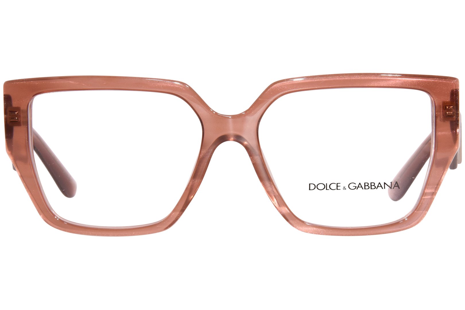 メガネ DOLCE & GABBANA Woman Optical frames Burnt 0DG3373 3411 Dolce & Gabbana DG3373 3411 Eyeglasses Women's Fleur Caramel