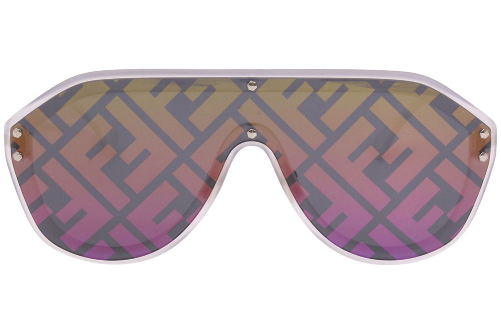Fendi FF M0039/G/S F74R3 Sunglasses Women's Purple/Rainbow Mirror ...