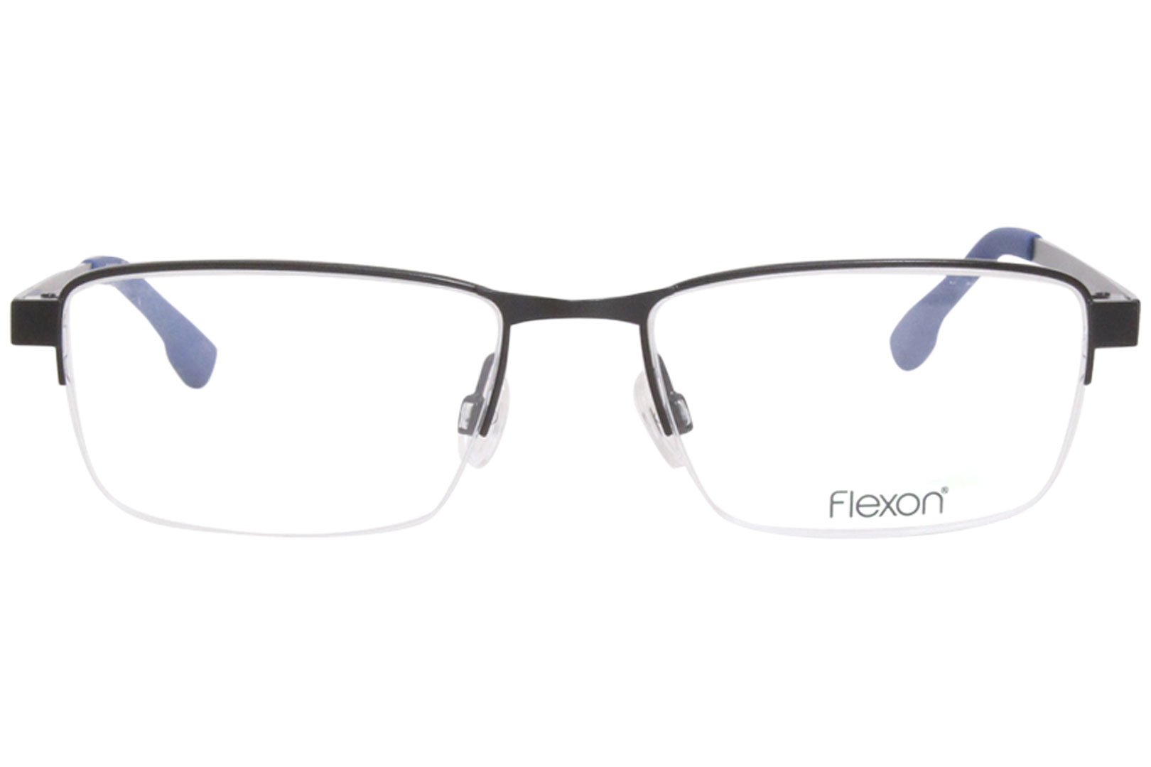 Flexon E1037 Eyeglasses Men's Semi Rim Rectangular Optical Frame ...