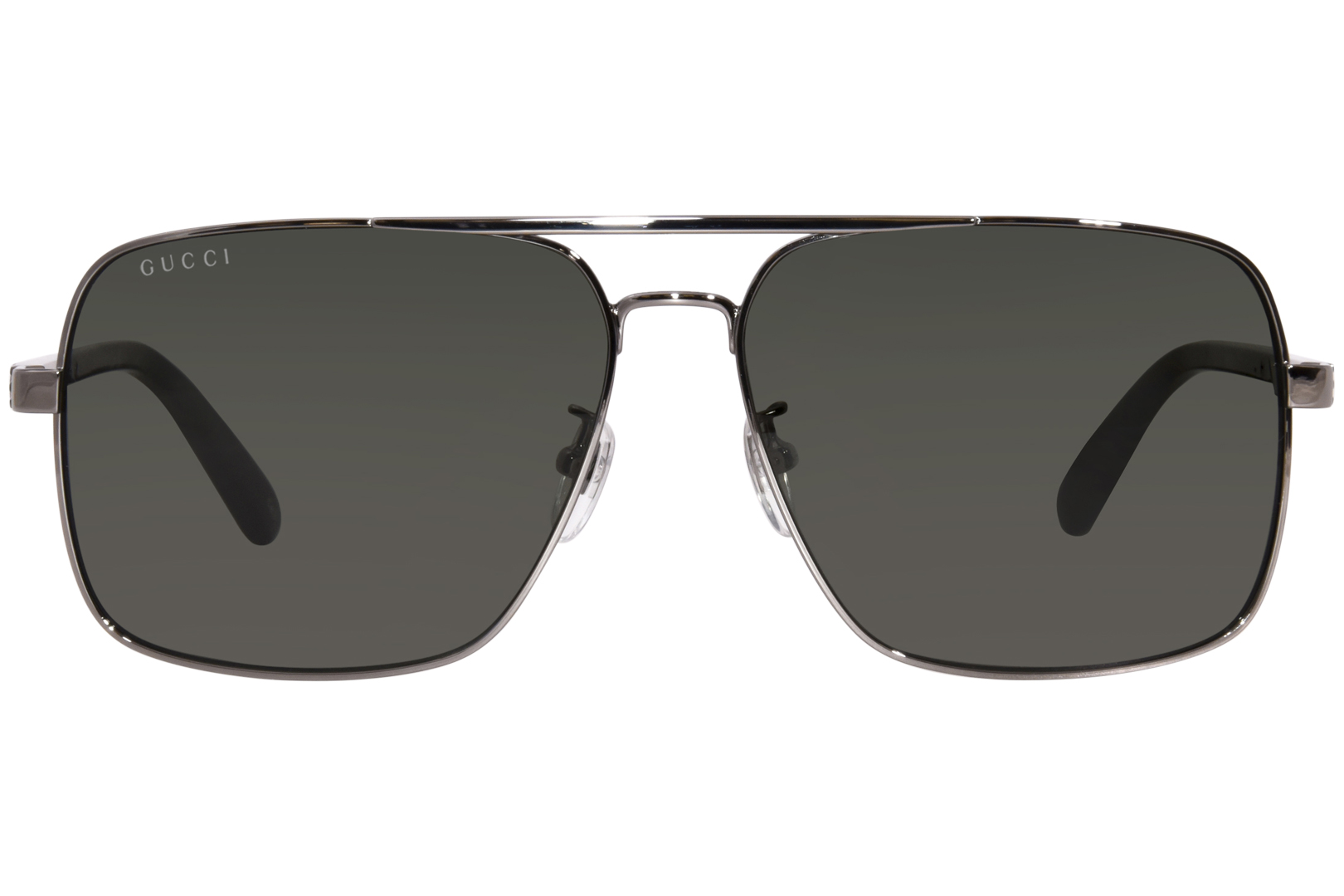 Gucci GG1289S 001 Sunglasses Men's Gunmetal/Black/Grey Pilot 62-14-145 ...