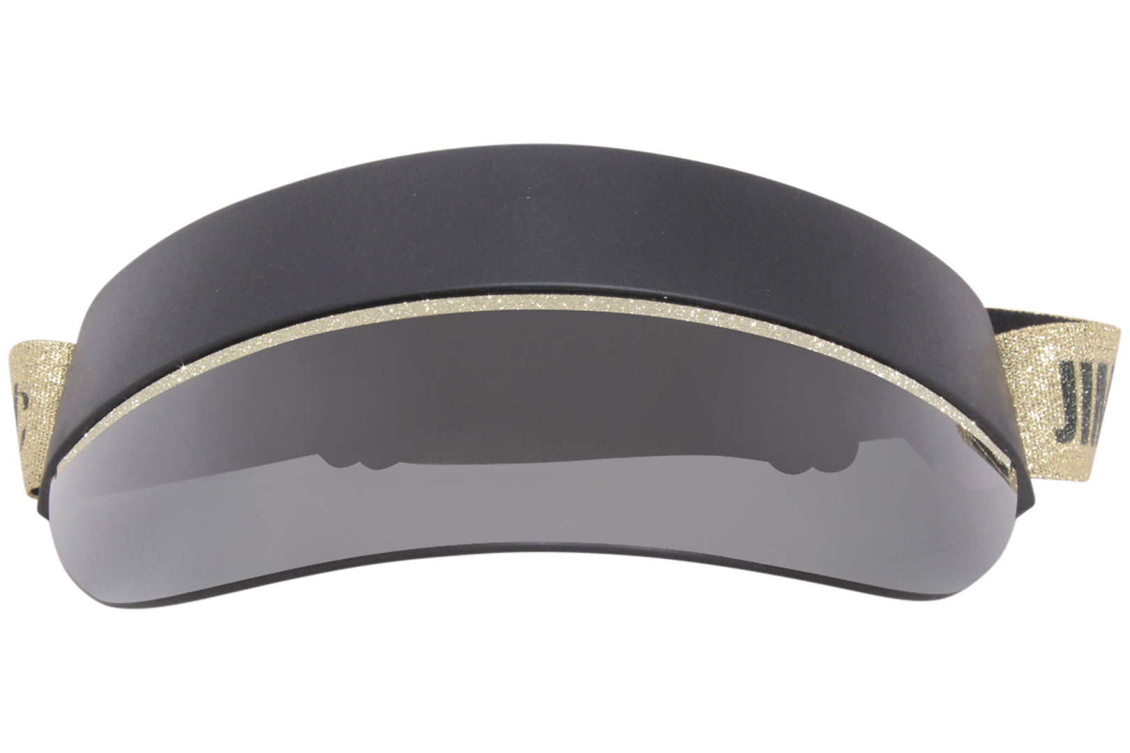Jimmy Choo Calix 2M2 Visor Women's Black Gold/Grey Gradient