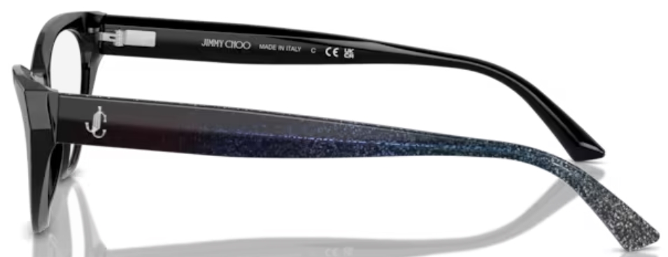 Jimmy Choo JC3005 5000 Eyeglasses Women's Black Full Rim Cat