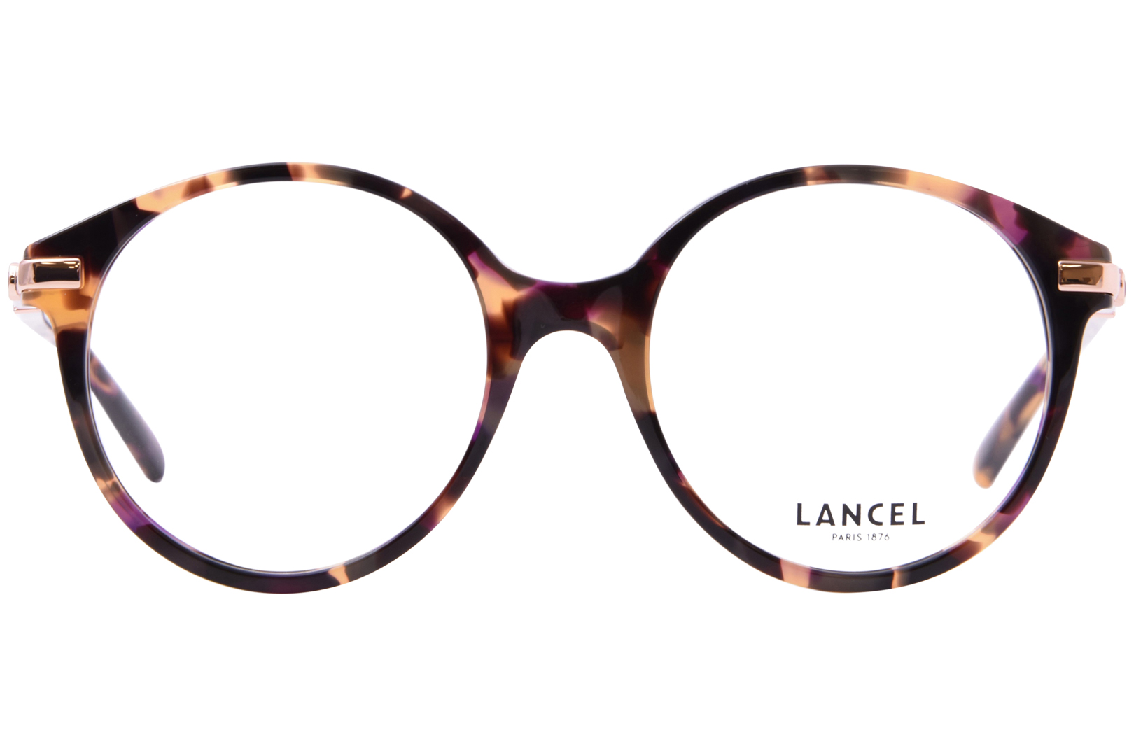 国内最安値！ Lancel LA-90042 Tortoise/Purple Women's Eyeglasses C02 小物