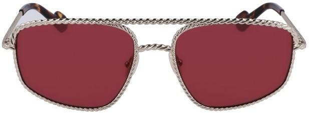 Lanvin LNV128S 733 Sunglasses Gold/Khaki Square Shape 58-18