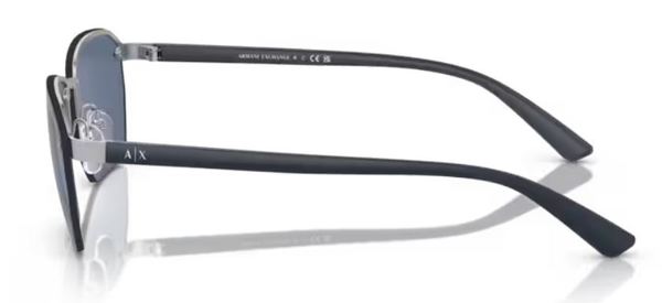 Armani Exchange AX2048S 604580 Sunglasses Men's Matte Silver