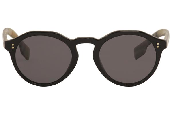 Burberry BE4280 BE 4280 3773 81 Black Fashion Polarized Round Sunglasses 50mm EyeSpecs