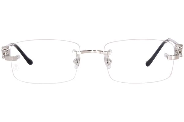 Cartier Core Range CT0281O 002 Eyeglasses Silver Rimless 54
