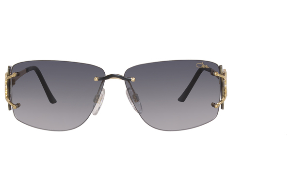 Cazal 9095 001 Sunglasses Gold Plated/Grey Gradient Rectangle Shape  59-11-125