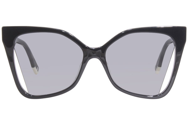 Fendi FE40010U 01A Sunglasses Women's Black/Grey Butterfly