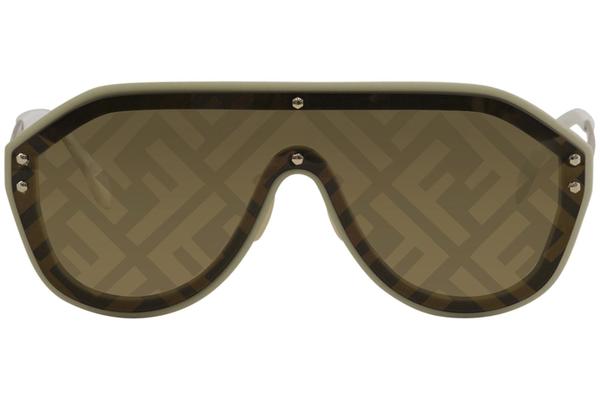 beneficial suspension height Fendi Women's FF M0039/G/S 10A7Y Beige Shield Sunglasses 99mm | EyeSpecs.com