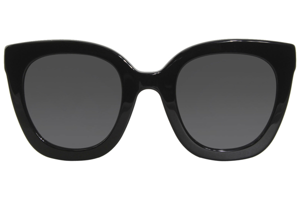 Gucci GG0564S 001 Sunglasses Women's Black-Crystal/Grey