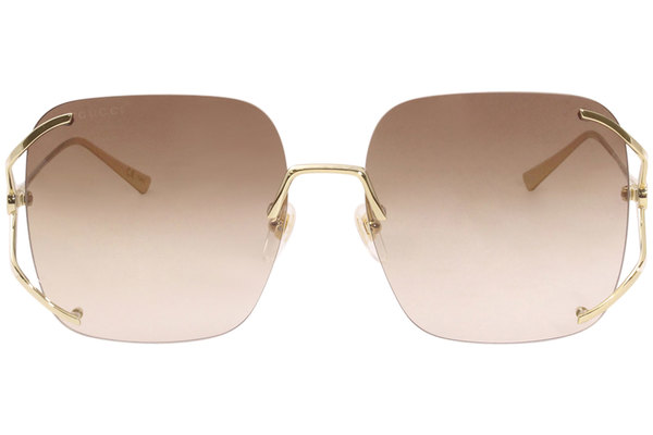 Gucci Gucci Logo GG0646S 002 Sunglasses Women s Gold Brown